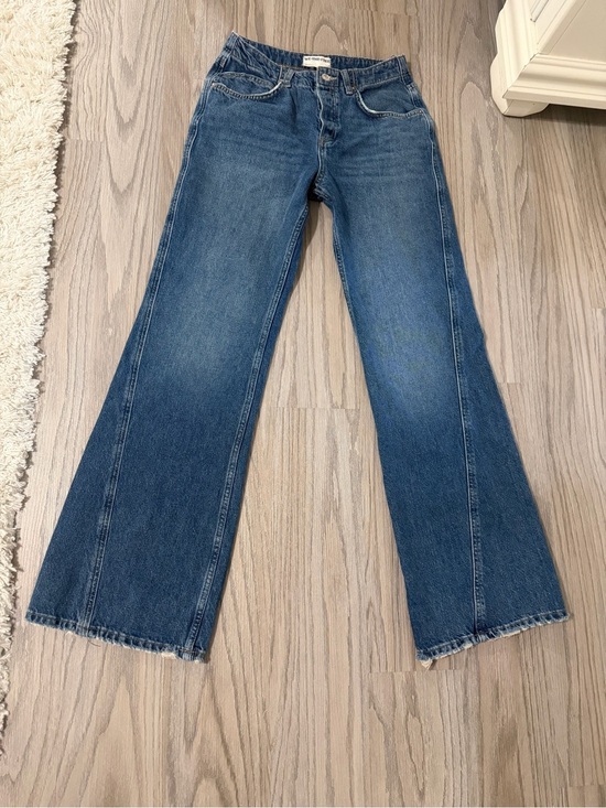 We The Free Denim - We The Free Mid-Blue Wide Leg Jeans